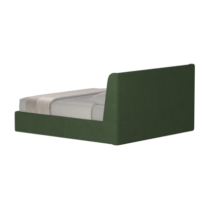 Lit double rembourré Ruby en tissu haut de gamme 