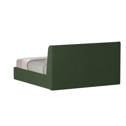 Lit double rembourré Ruby en tissu haut de gamme 