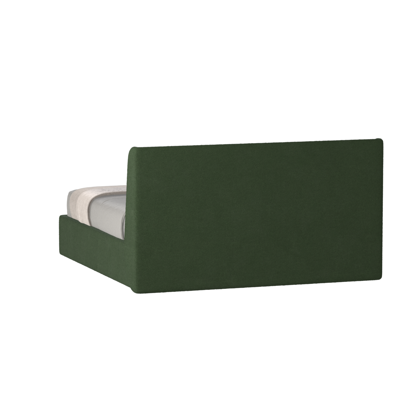 Lit double rembourré Ruby en tissu haut de gamme 