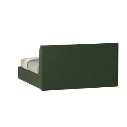 Lit double rembourré Ruby en tissu haut de gamme 