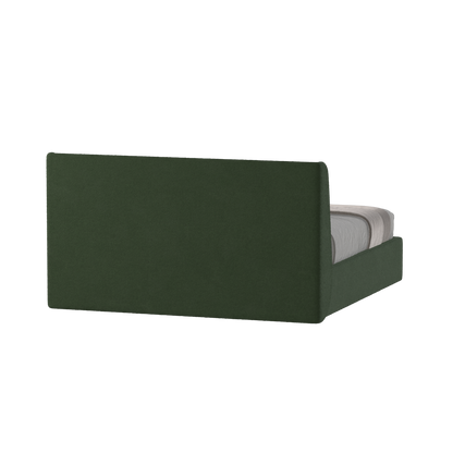 Lit double rembourré Ruby en tissu haut de gamme 