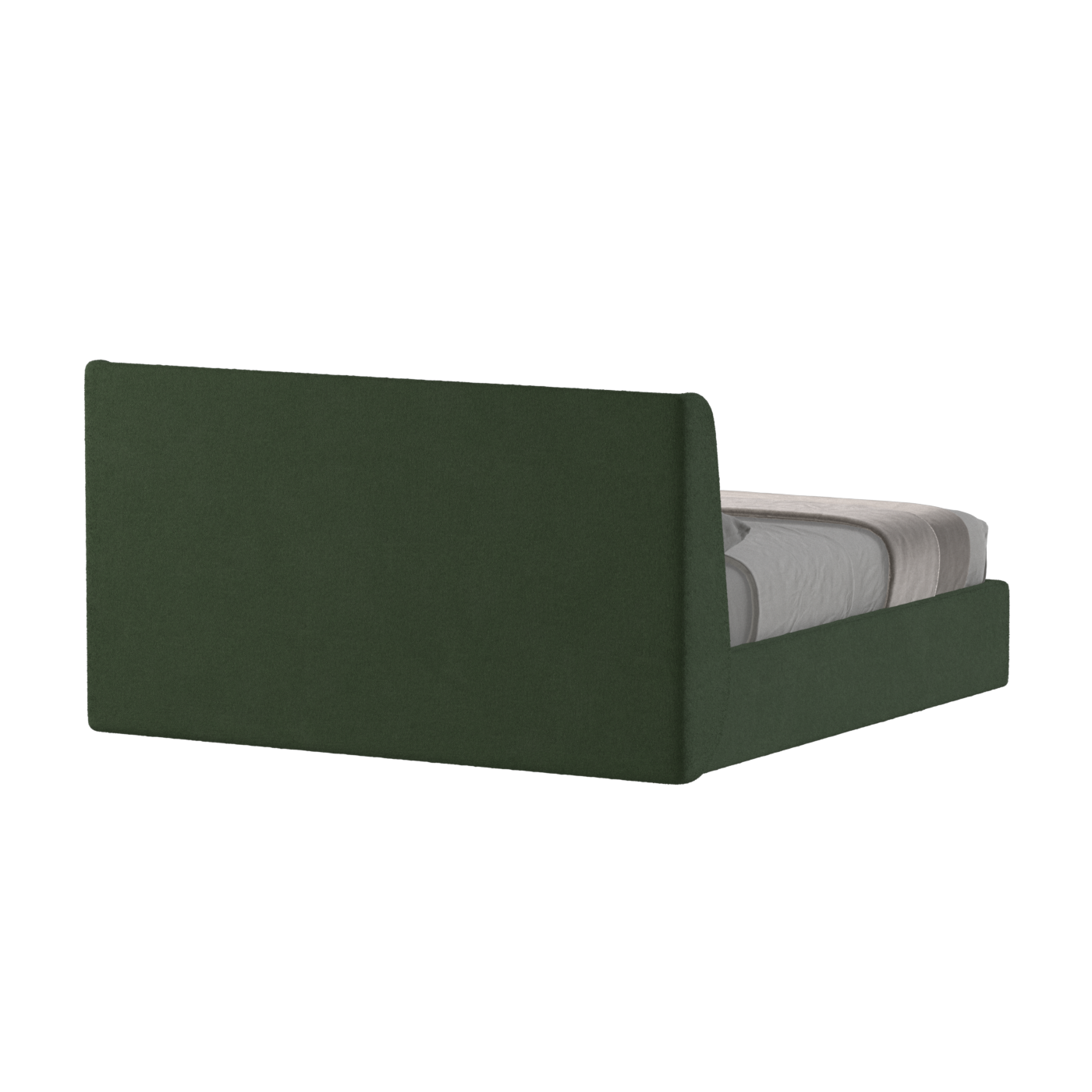 Lit double rembourré Ruby en tissu haut de gamme 