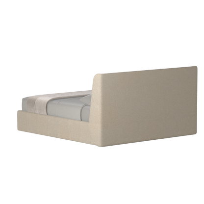 Lit double rembourré Ruby en tissu haut de gamme 