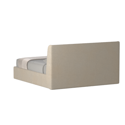 Lit double rembourré Ruby en tissu haut de gamme 