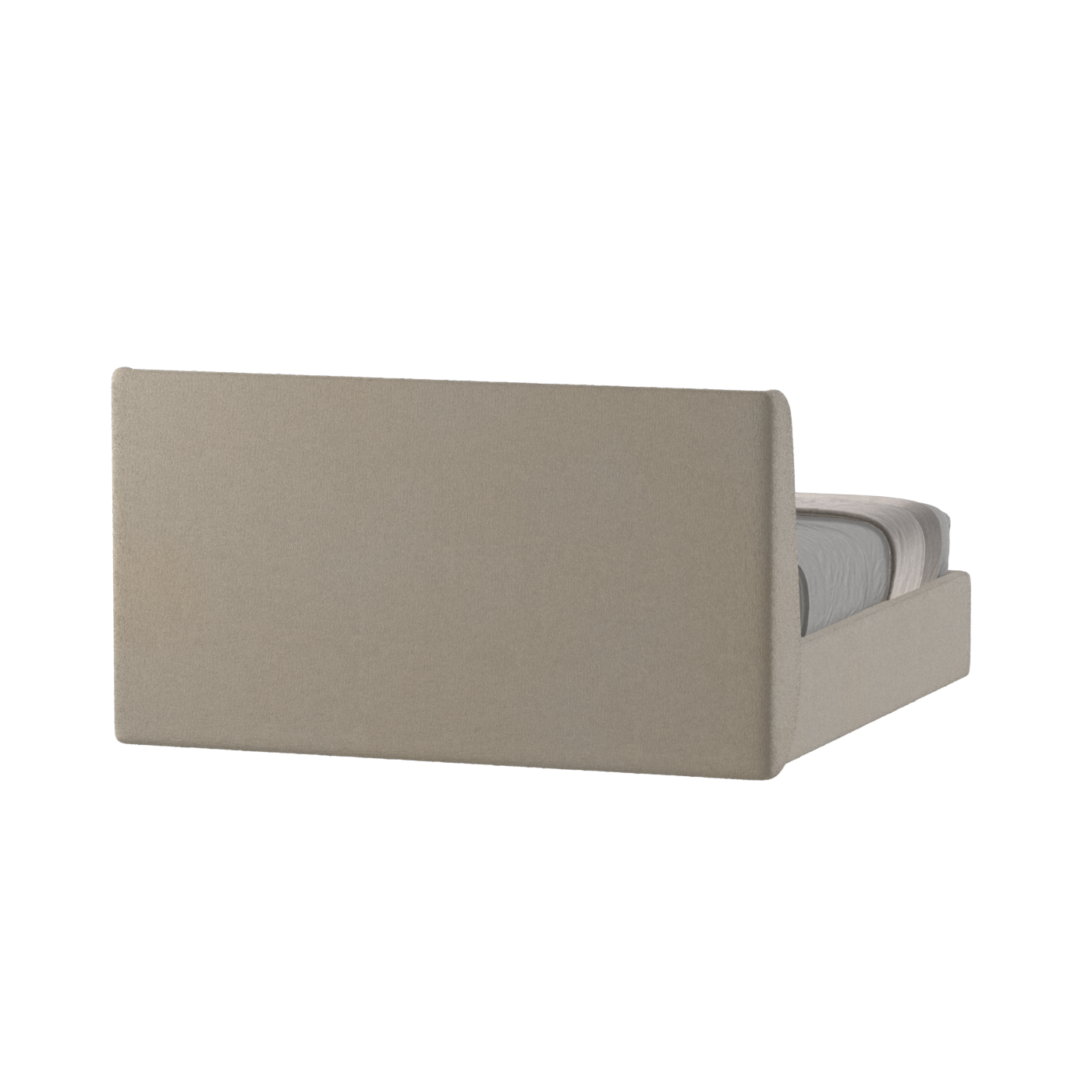 Lit double rembourré Ruby en tissu haut de gamme 