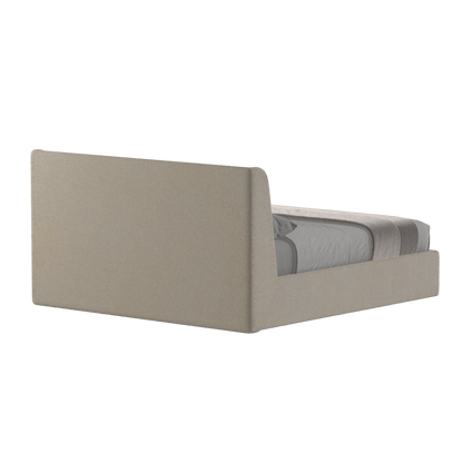 Lit double rembourré Ruby en tissu haut de gamme 