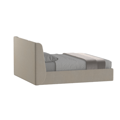 Lit double rembourré Ruby en tissu haut de gamme 