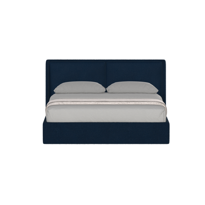 Lit double rembourré Ruby en tissu haut de gamme 