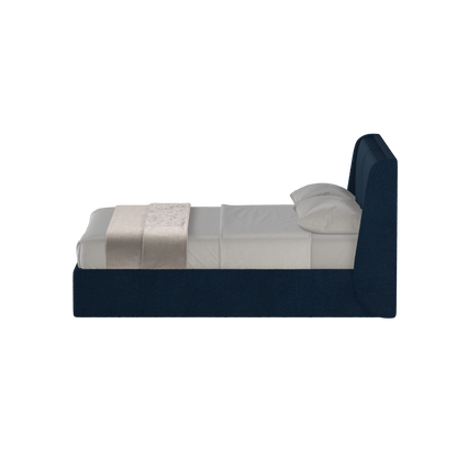 Lit double rembourré Ruby en tissu haut de gamme 