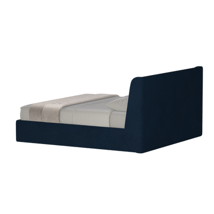 Lit double rembourré Ruby en tissu haut de gamme 