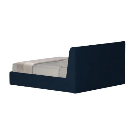 Lit double rembourré Ruby en tissu haut de gamme 