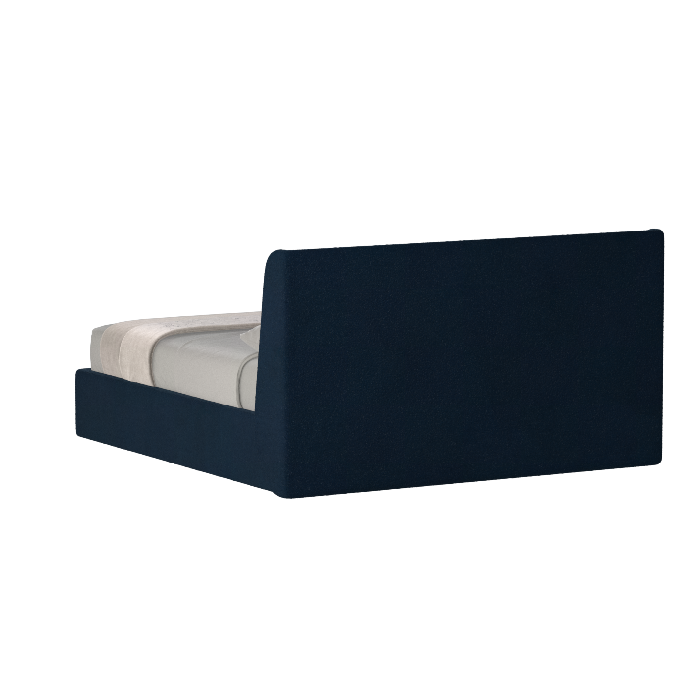 Lit double rembourré Ruby en tissu haut de gamme 