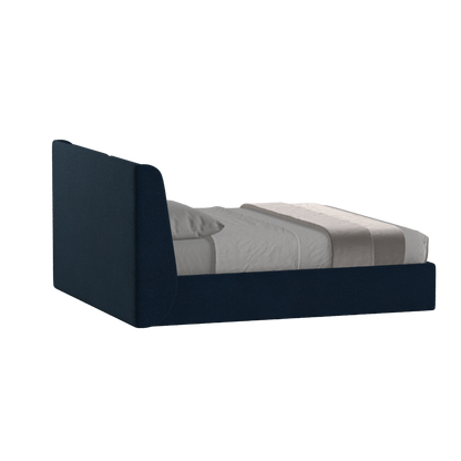 Lit double rembourré Ruby en tissu haut de gamme 