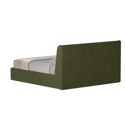 Lit double rembourré Ruby en tissu haut de gamme 