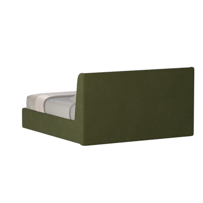 Lit double rembourré Ruby en tissu haut de gamme 