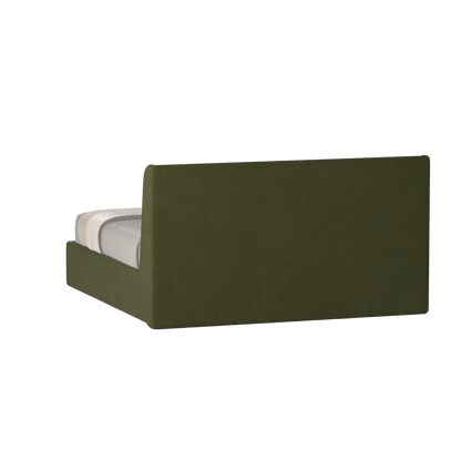 Lit double rembourré Ruby en tissu haut de gamme 
