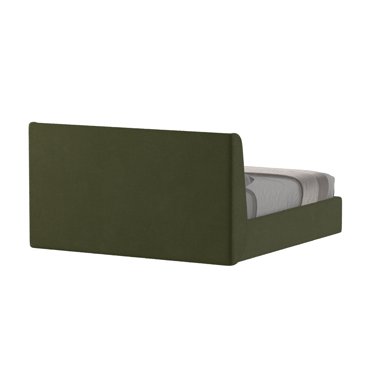 Lit double rembourré Ruby en tissu haut de gamme 
