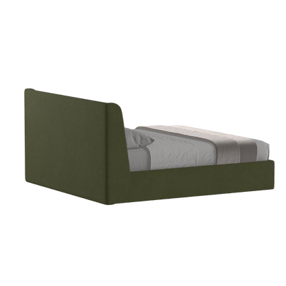 Lit double rembourré Ruby en tissu haut de gamme 