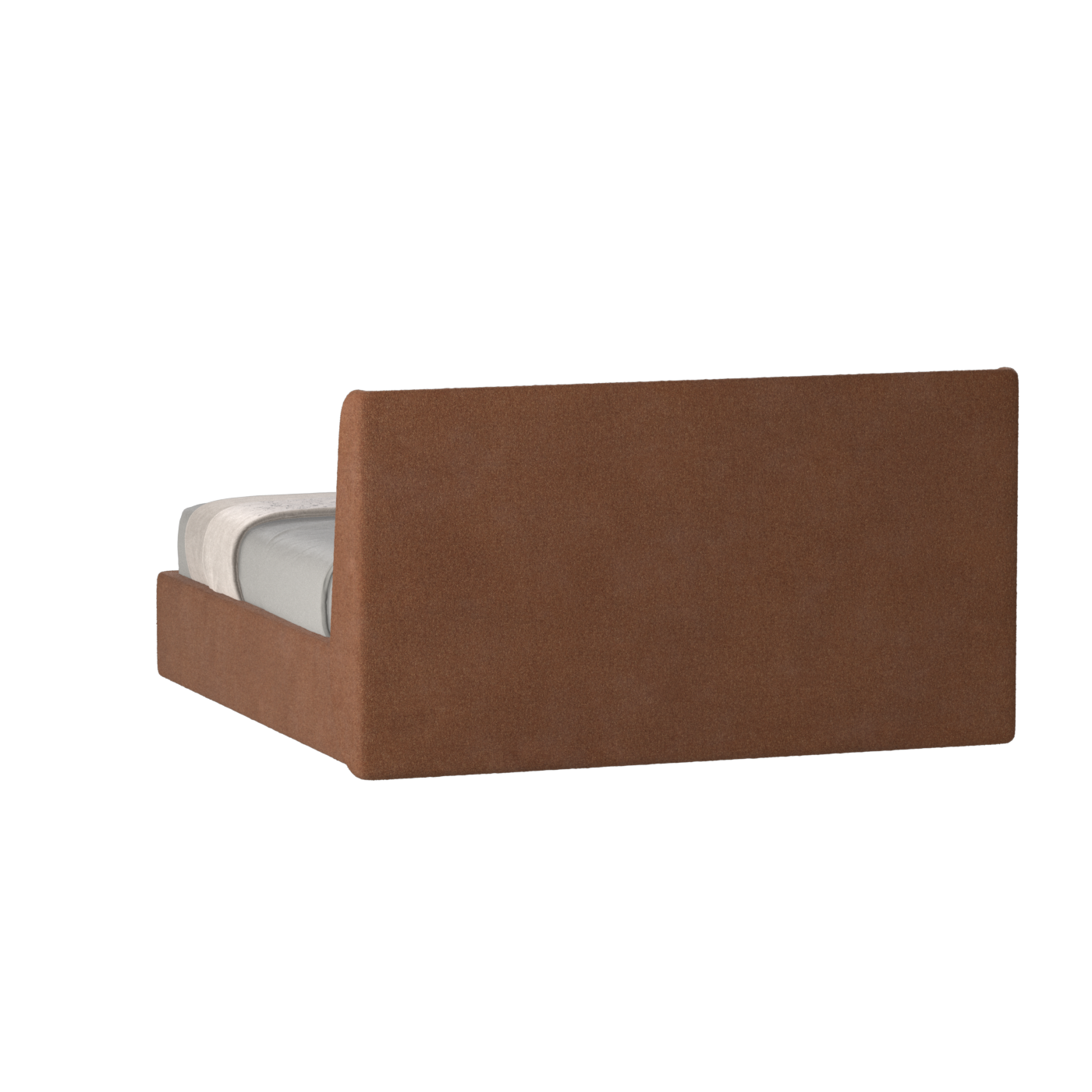 Lit double rembourré Ruby en tissu haut de gamme 