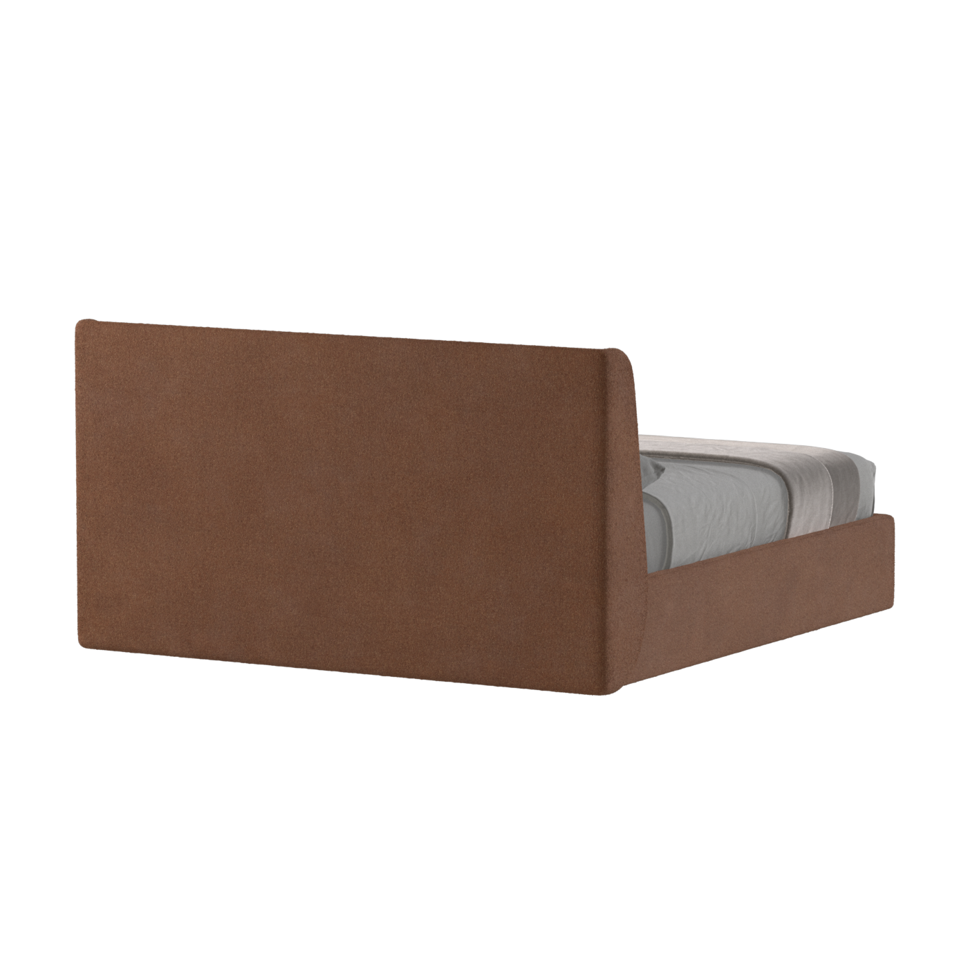 Lit double rembourré Ruby en tissu haut de gamme 