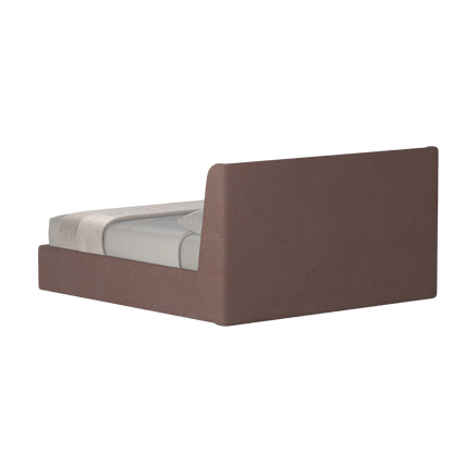 Lit double rembourré Ruby en tissu haut de gamme 