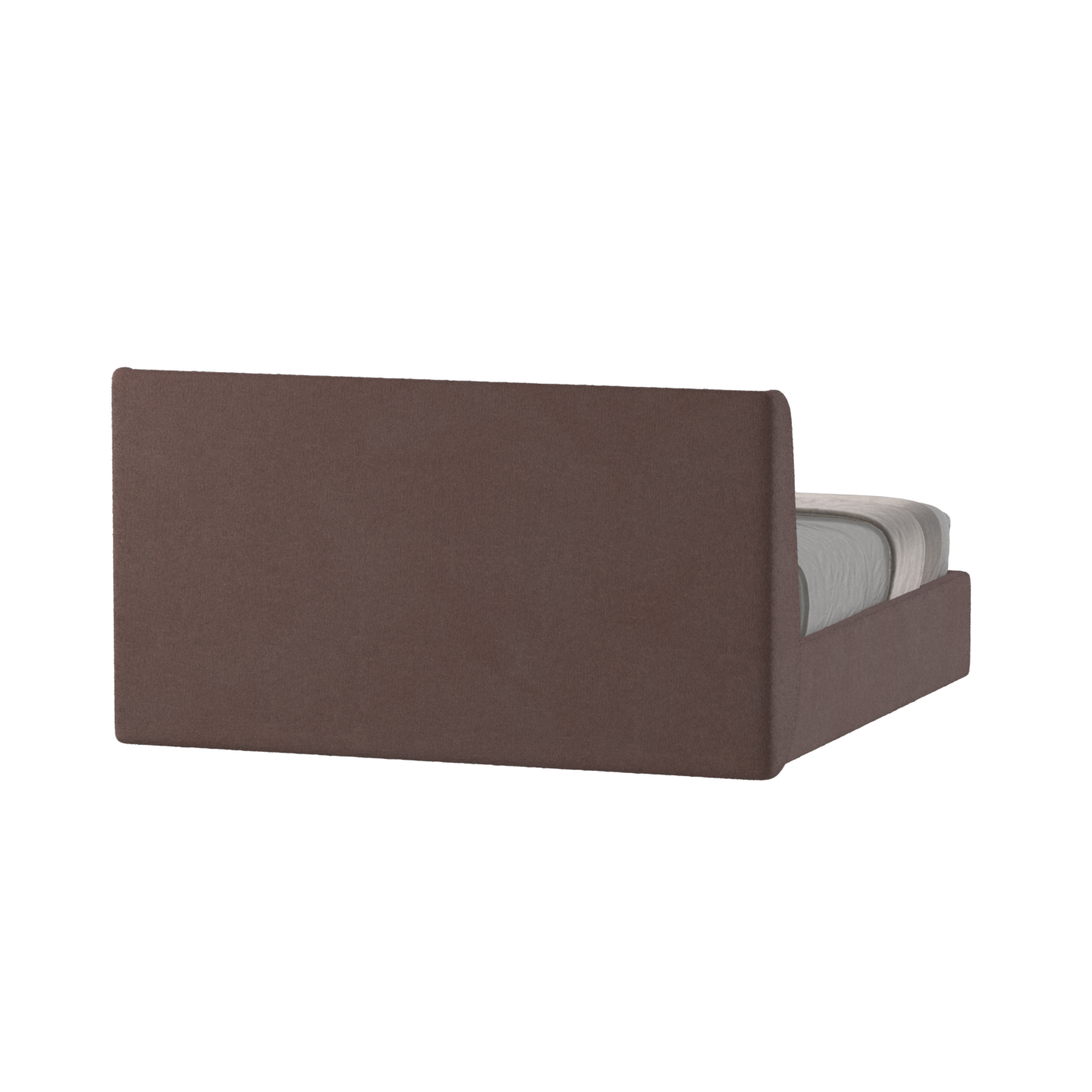 Lit double rembourré Ruby en tissu haut de gamme 