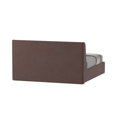 Lit double rembourré Ruby en tissu haut de gamme 