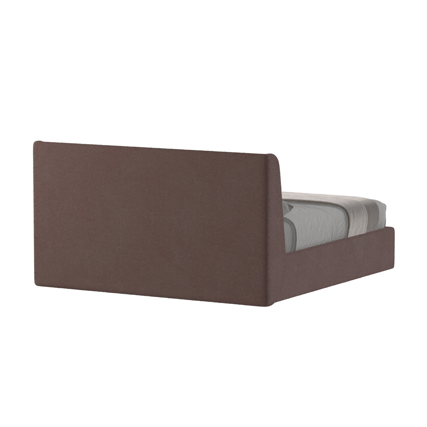 Lit double rembourré Ruby en tissu haut de gamme 