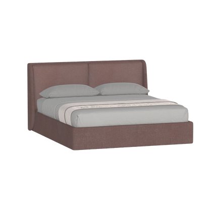 Lit double rembourré Ruby en tissu haut de gamme 