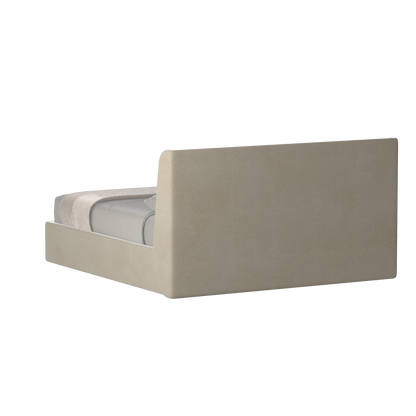 Lit double rembourré Ruby en tissu haut de gamme 