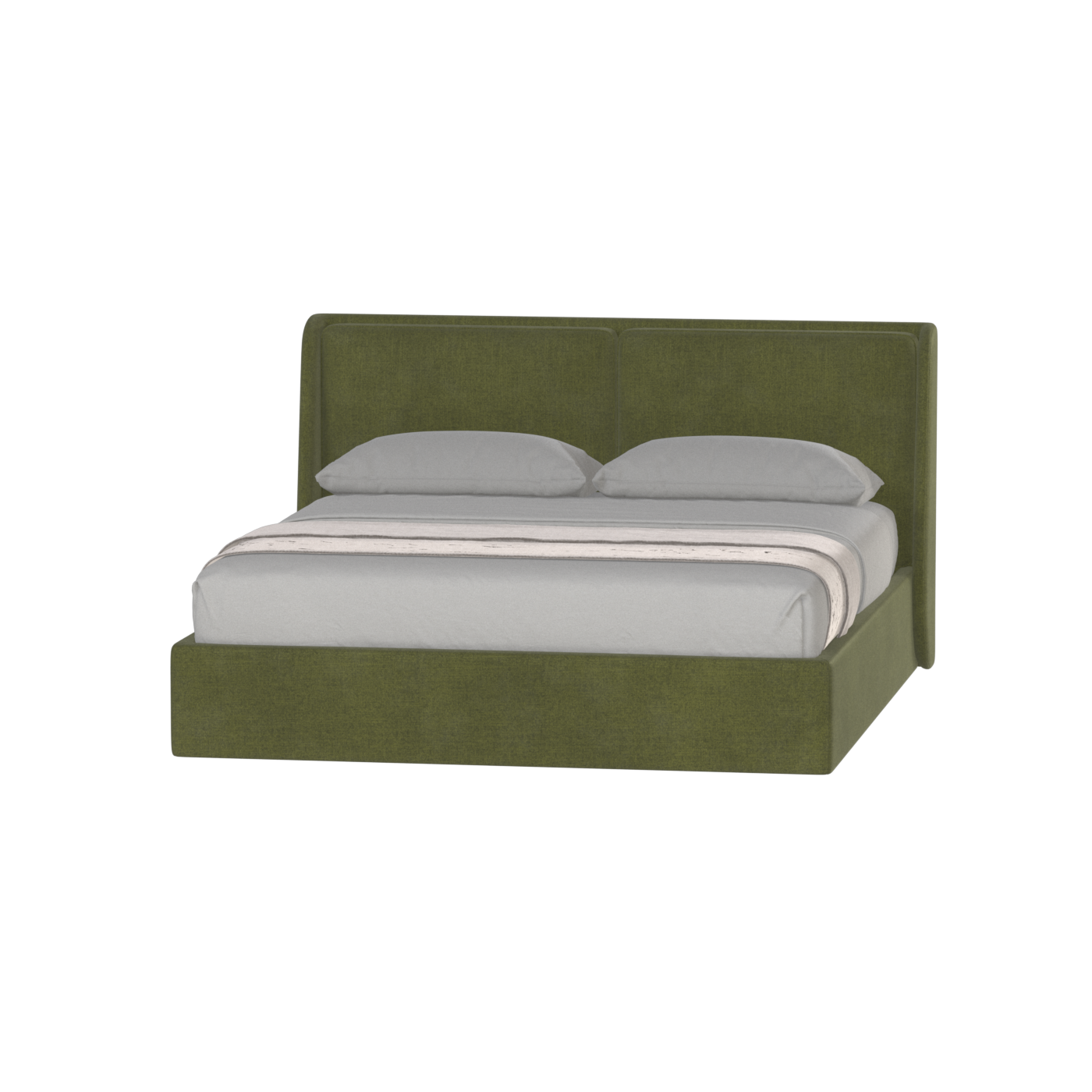 Bett mit weichem Kopfteil Ruby