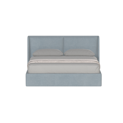Lit double rembourré Ruby en tissu haut de gamme 