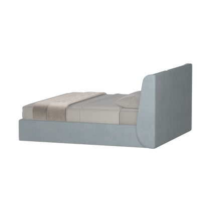 Lit double rembourré Ruby en tissu haut de gamme 