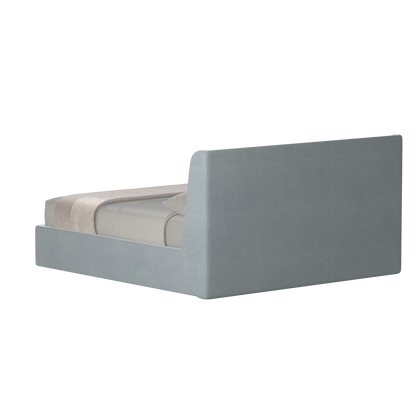 Lit double rembourré Ruby en tissu haut de gamme 