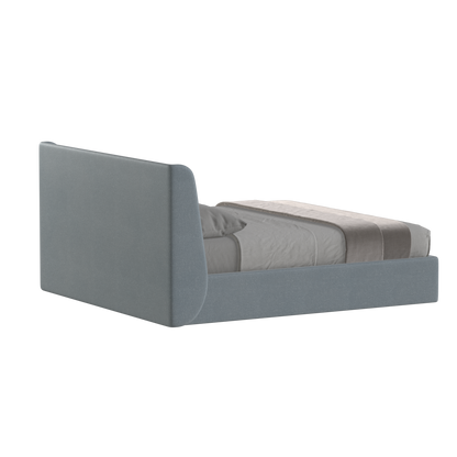 Lit double rembourré Ruby en tissu haut de gamme 