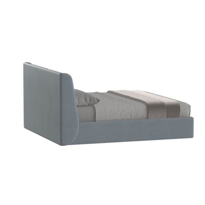Lit double rembourré Ruby en tissu haut de gamme 