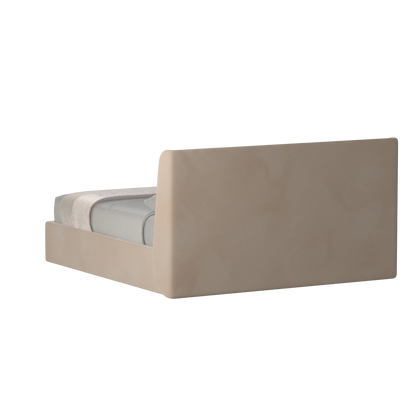 Lit double rembourré Ruby en tissu haut de gamme 