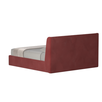 Lit double rembourré Ruby en tissu haut de gamme 