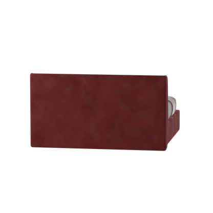 Lit double rembourré Ruby en tissu haut de gamme 