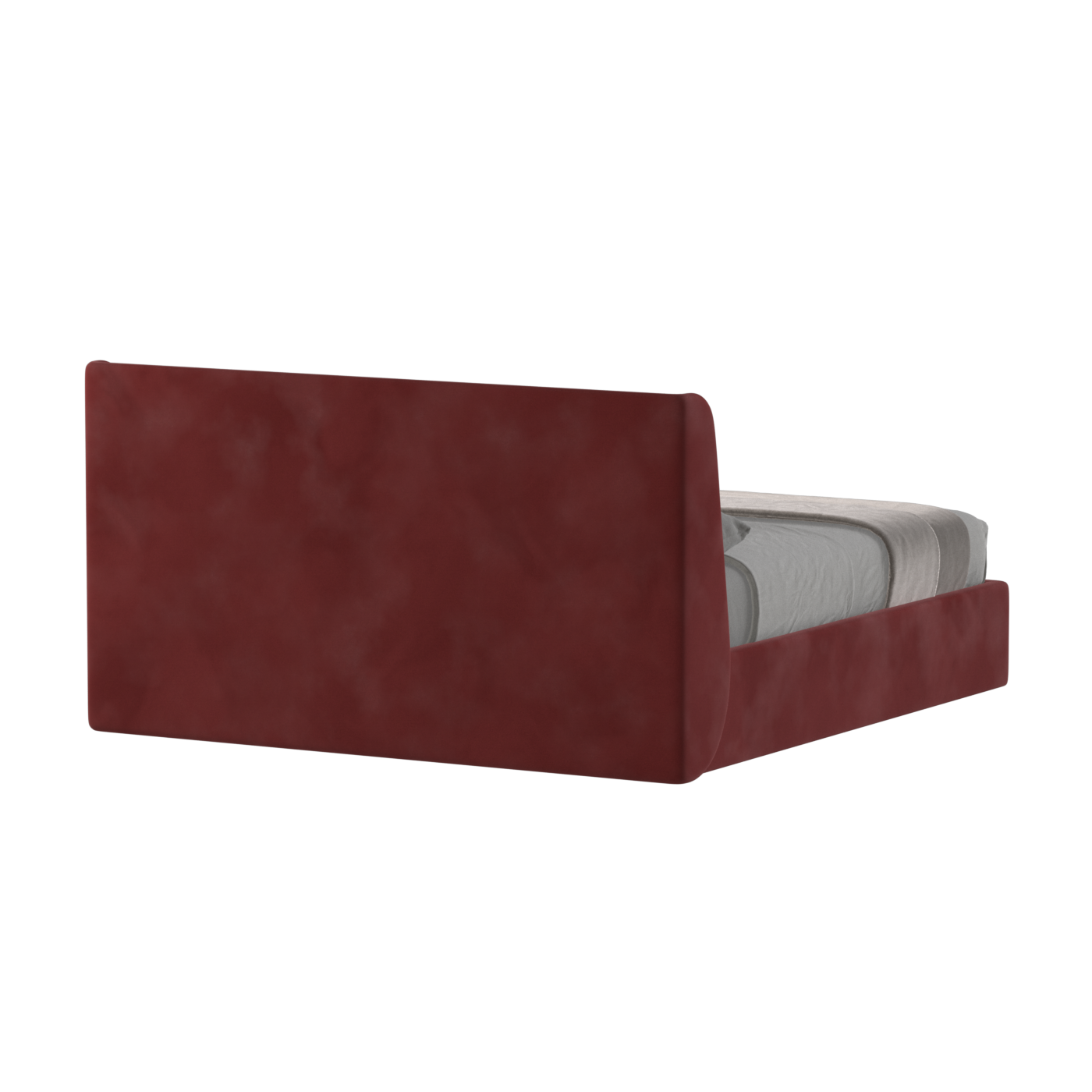 Lit double rembourré Ruby en tissu haut de gamme 