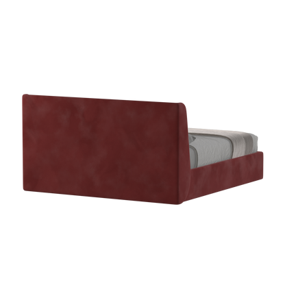 Lit double rembourré Ruby en tissu haut de gamme 