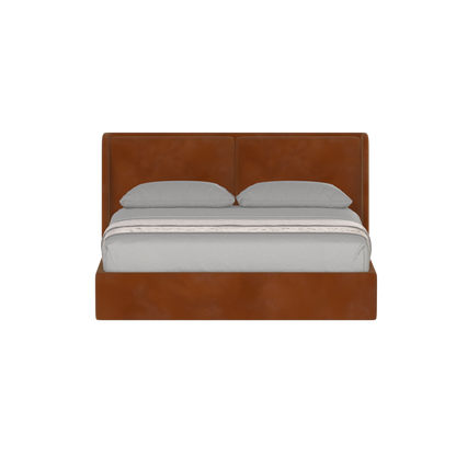 Lit double rembourré Ruby en tissu haut de gamme 