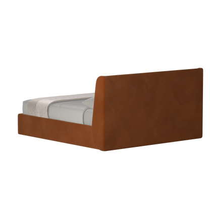 Lit double rembourré Ruby en tissu haut de gamme 