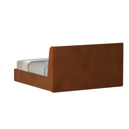 Lit double rembourré Ruby en tissu haut de gamme 