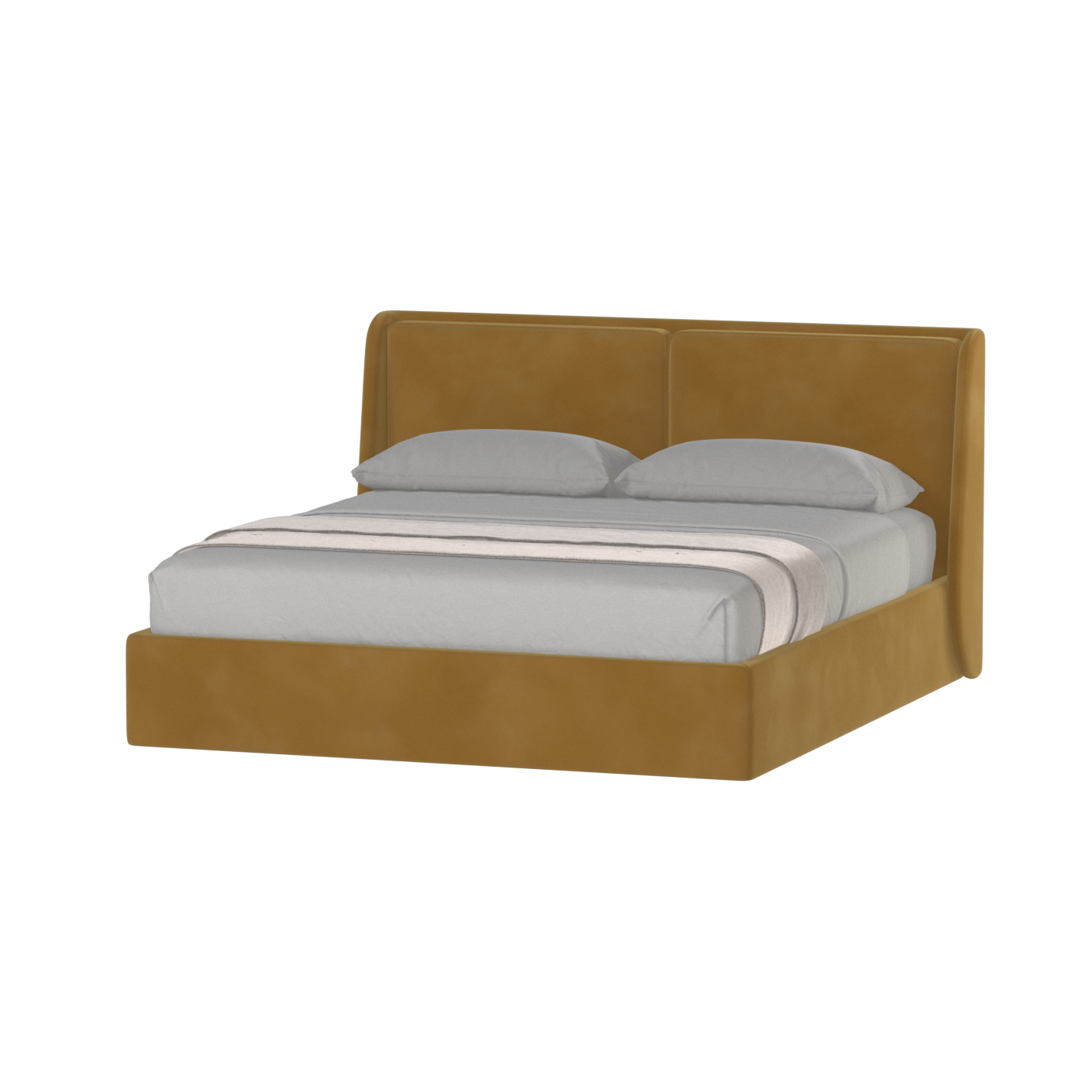 Ruby Upholstered Double Bed in Premium Fabric