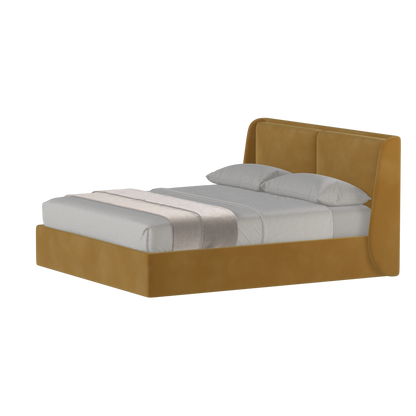 Ruby Upholstered Double Bed in Premium Fabric