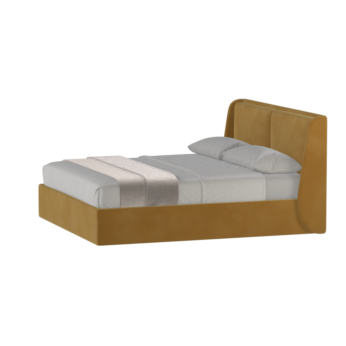 Ruby Upholstered Double Bed in Premium Fabric