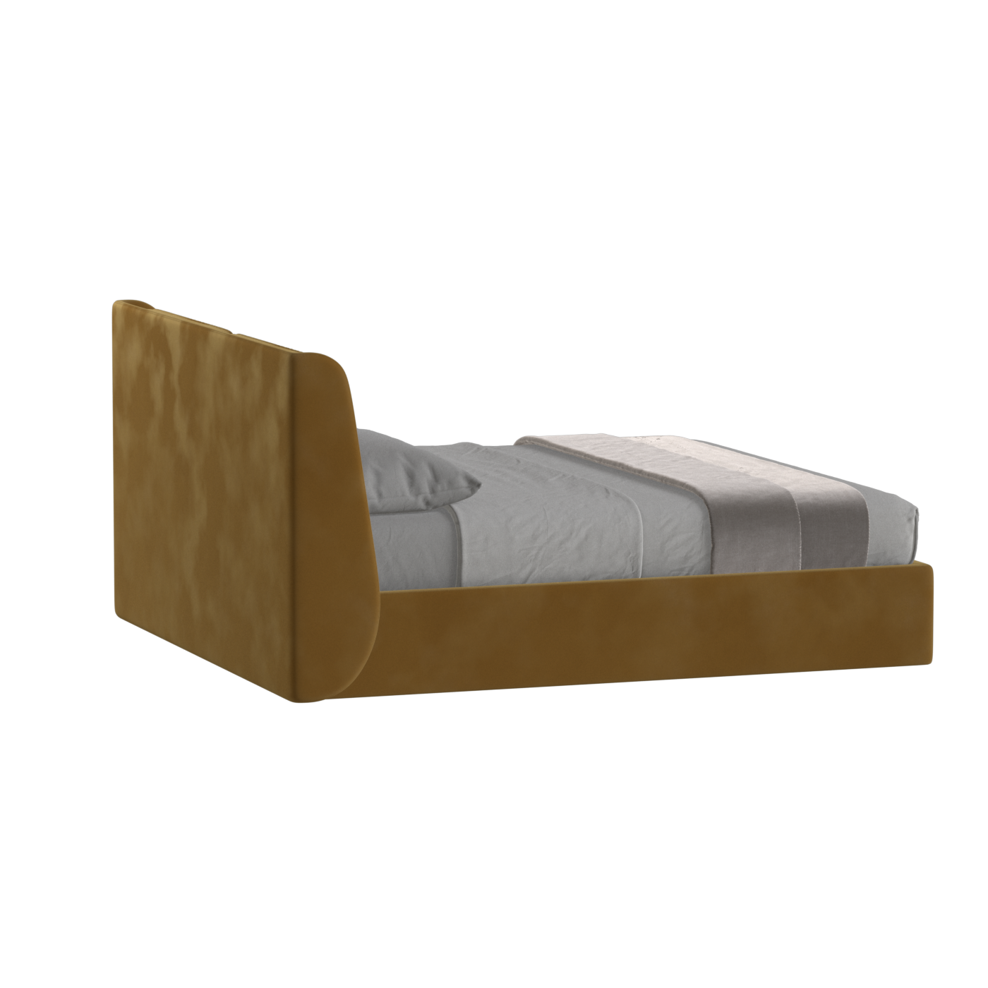 Ruby Upholstered Double Bed in Premium Fabric