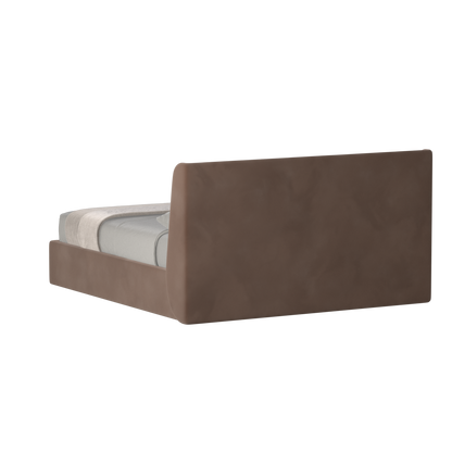 Lit double rembourré Ruby en tissu haut de gamme 