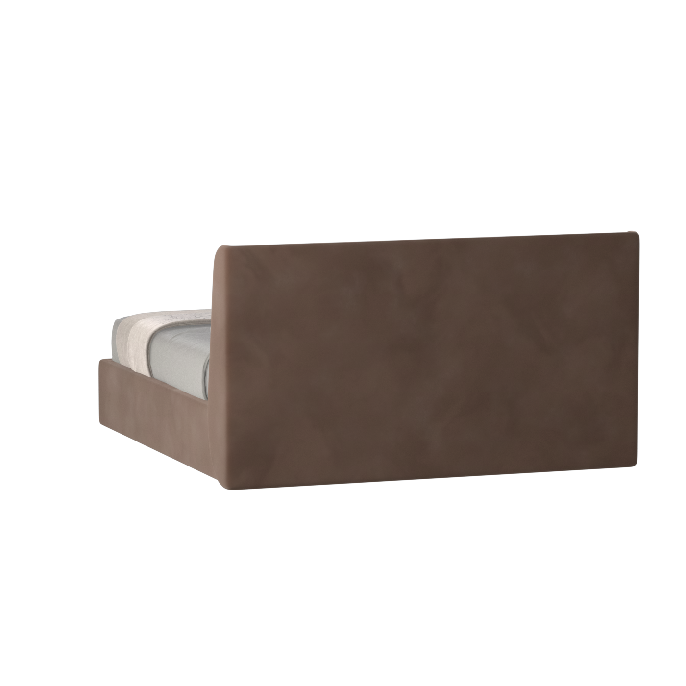 Lit double rembourré Ruby en tissu haut de gamme 